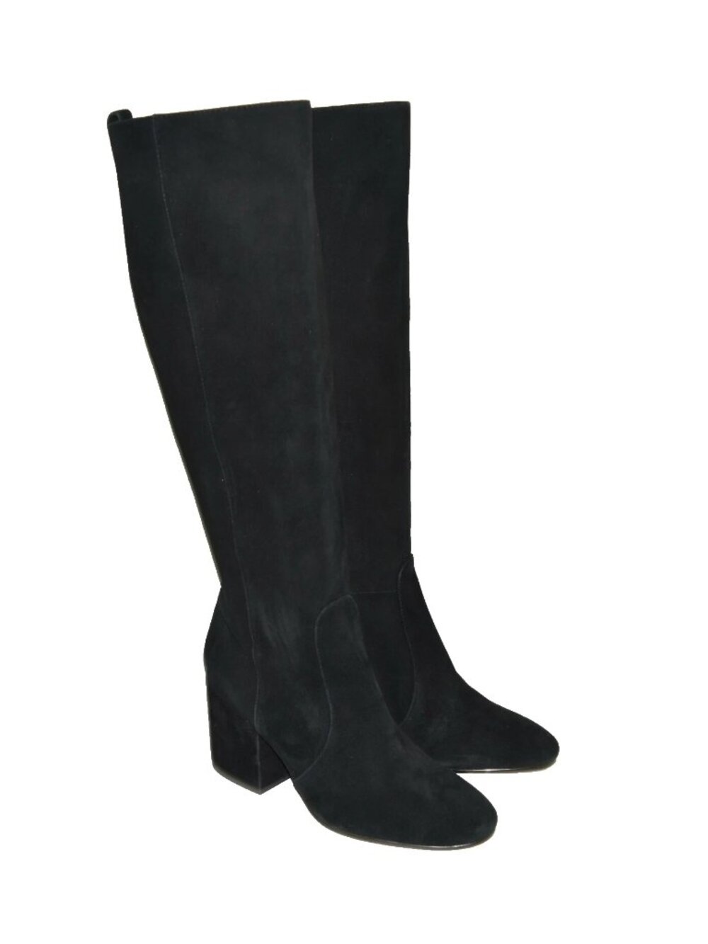 New Sam Edelman Thora Knee High Boots Black Suede Boot Size 8.5 M DD17
